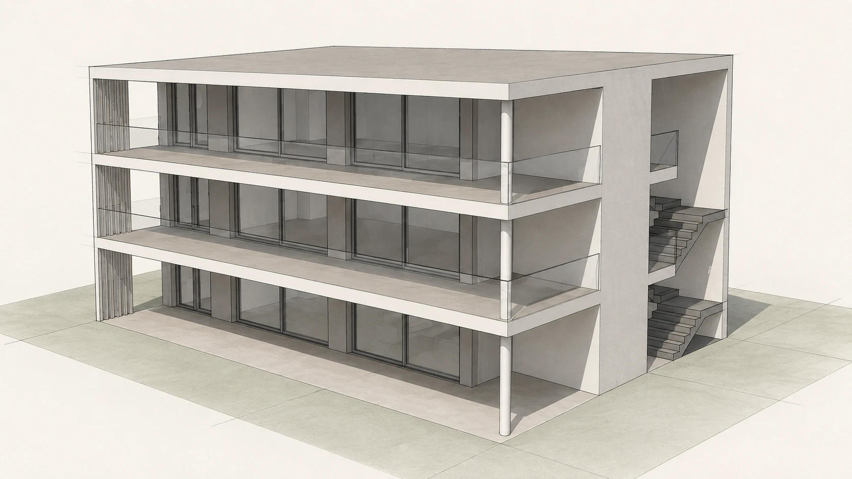 Architekturstudie des geplanten Wohnprojekts Selzach